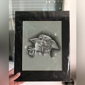 Matted artwork